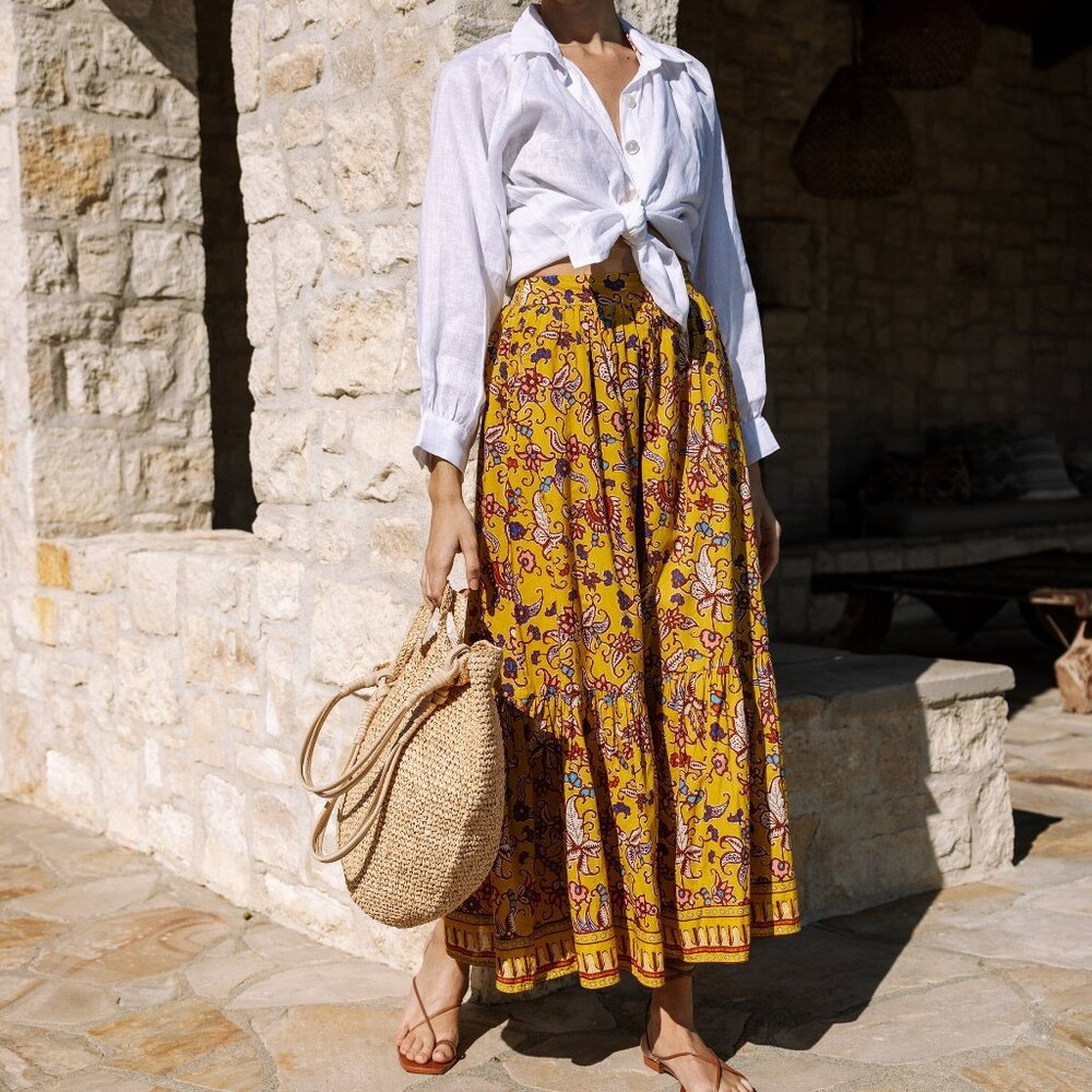 Charlene Ankle Skirt | Evora